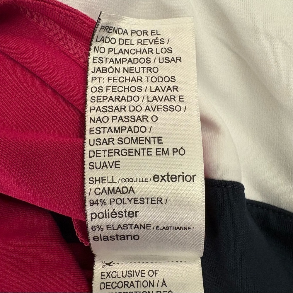Puma Womens 1/4 Zip Top Size XS Long Sleeves Pink Navy White Golf Jacket NWT $75 - Picture 15 of 16